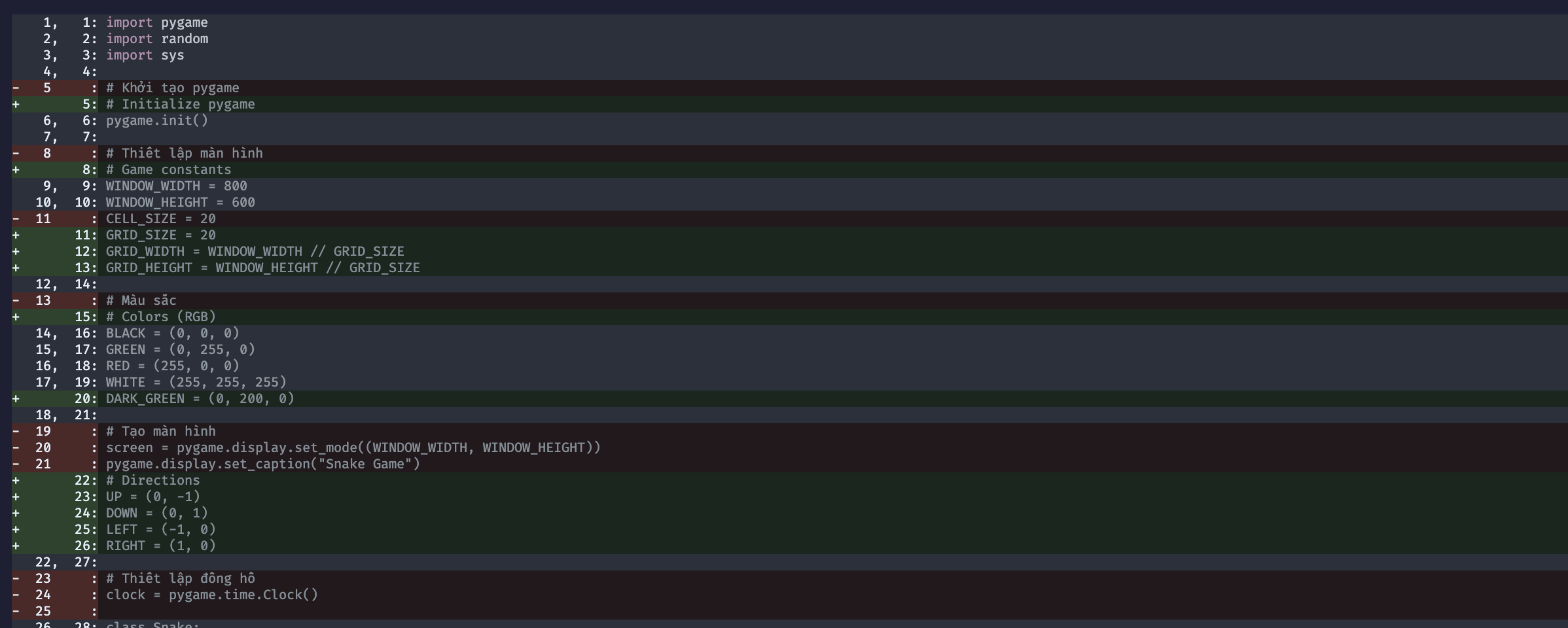 Coding Diff
