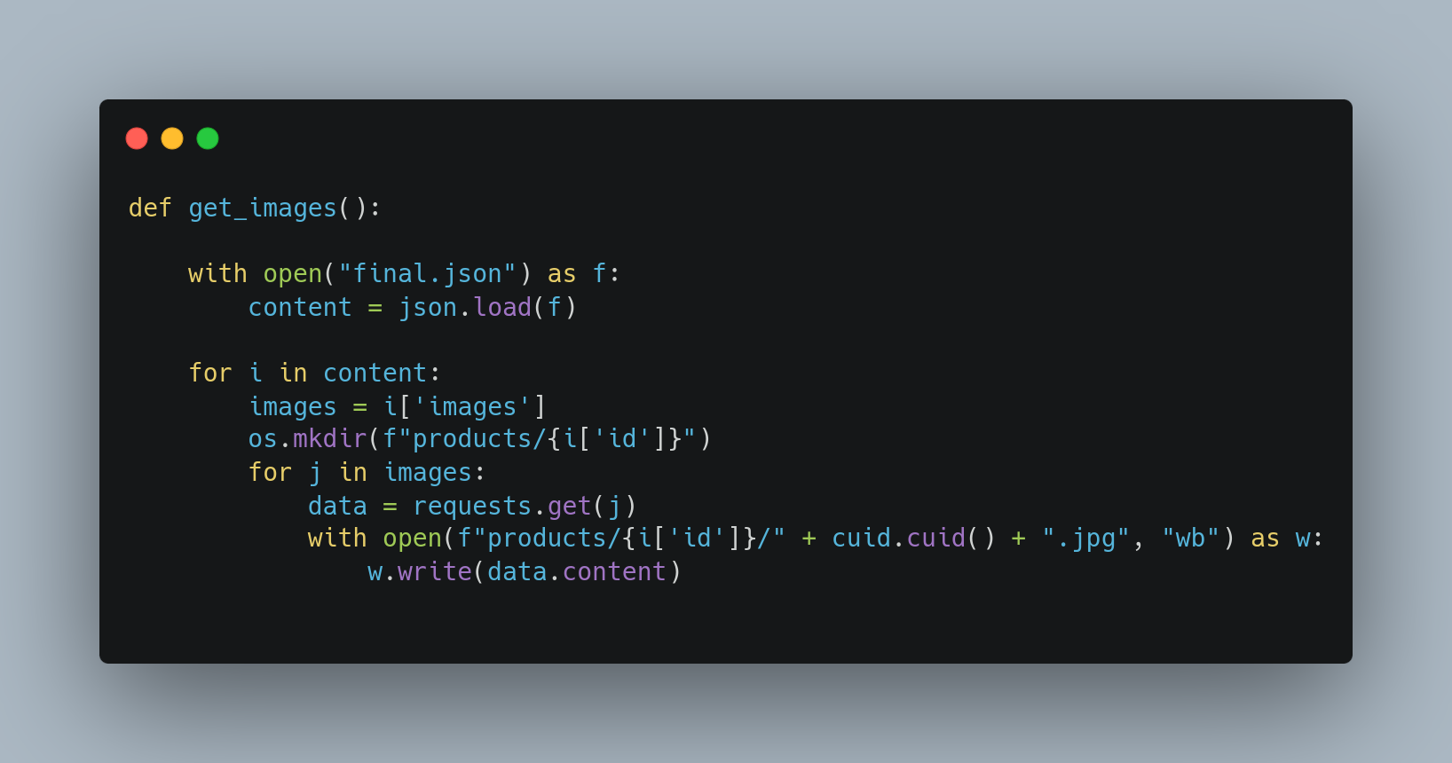 Get Images Function