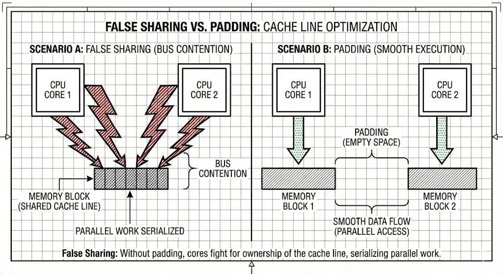 False Sharing vs Padding