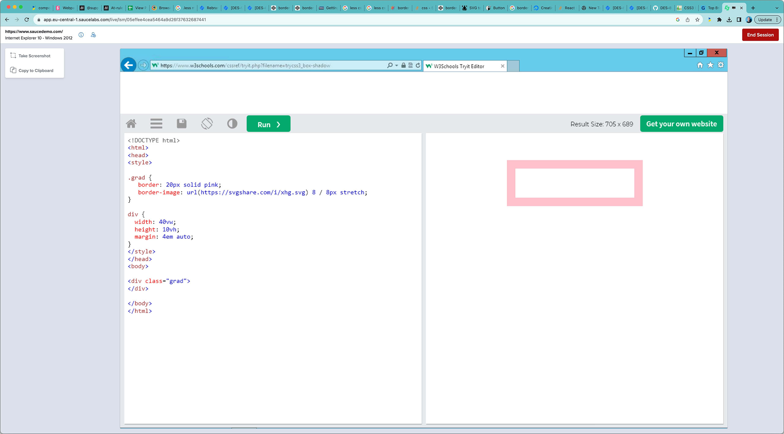 Internet Explorer 10 screenshot
