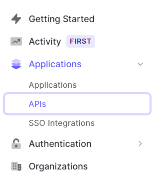 Auth0 Dashboard