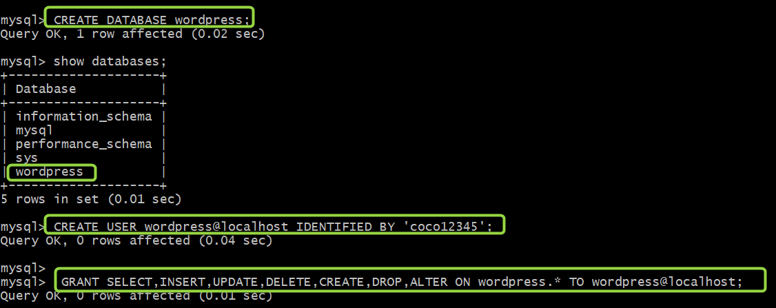 Create MySQL Database