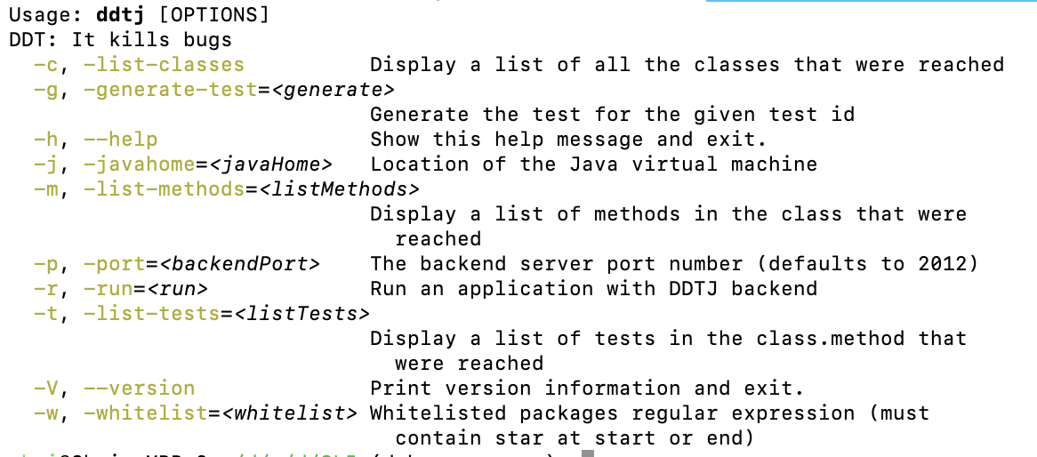 Command Line Help from PicoCLI