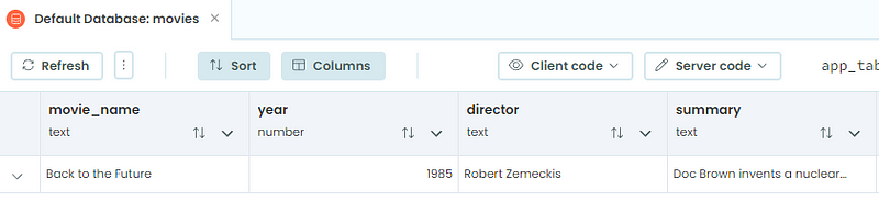 Data Table Client Reading