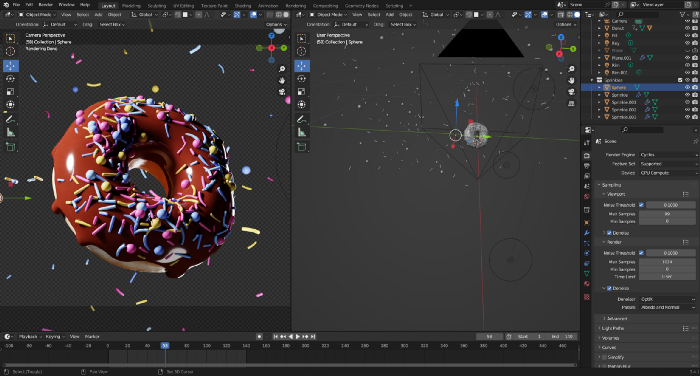 Screenshot of Blender UI