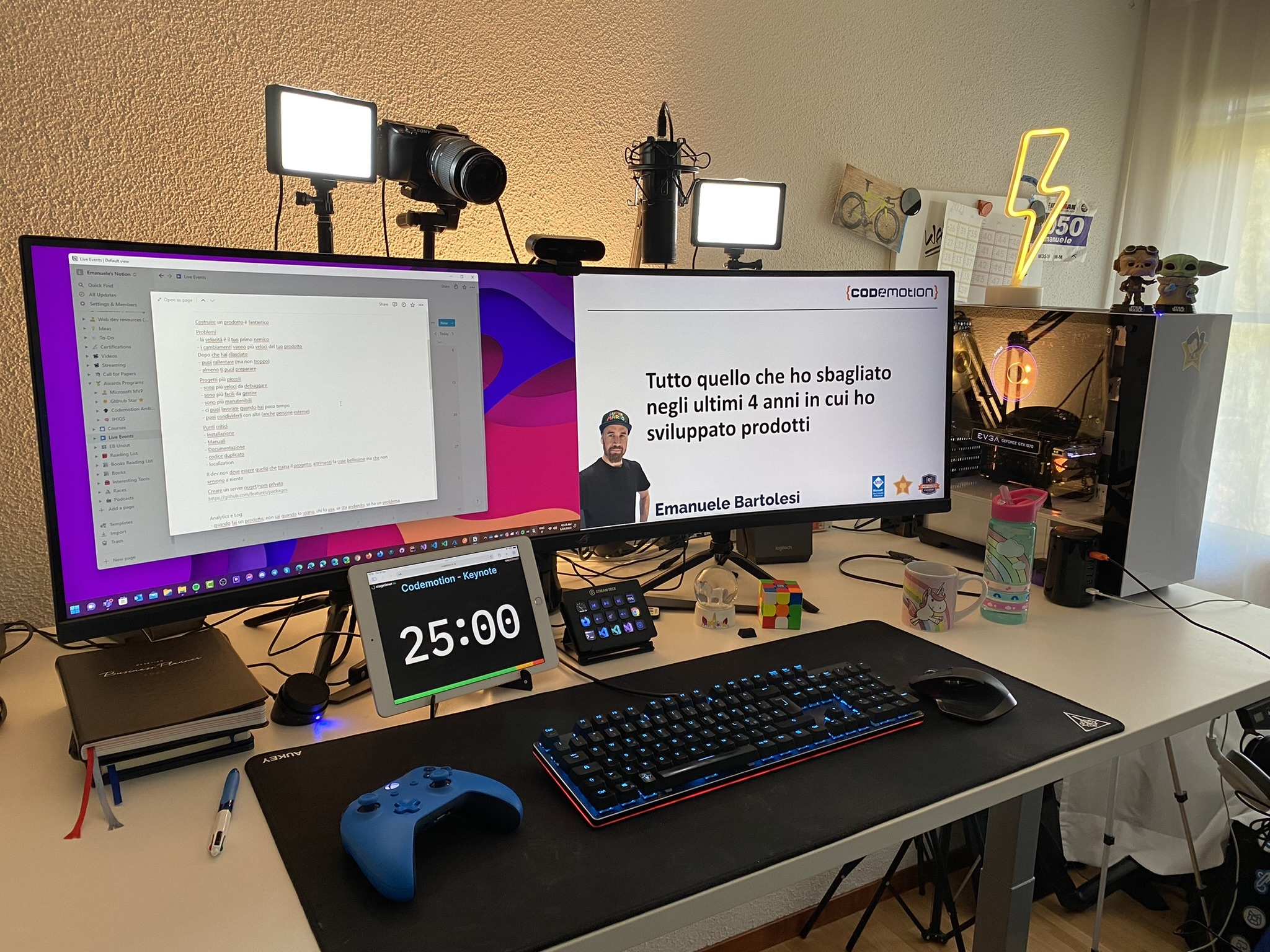 my setup for sessions