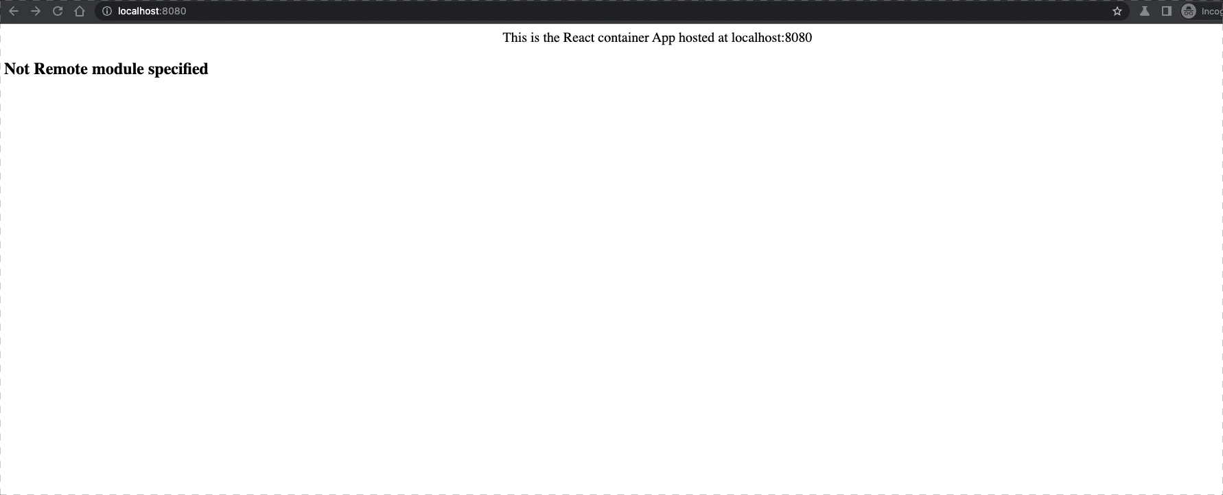 Result of module federation