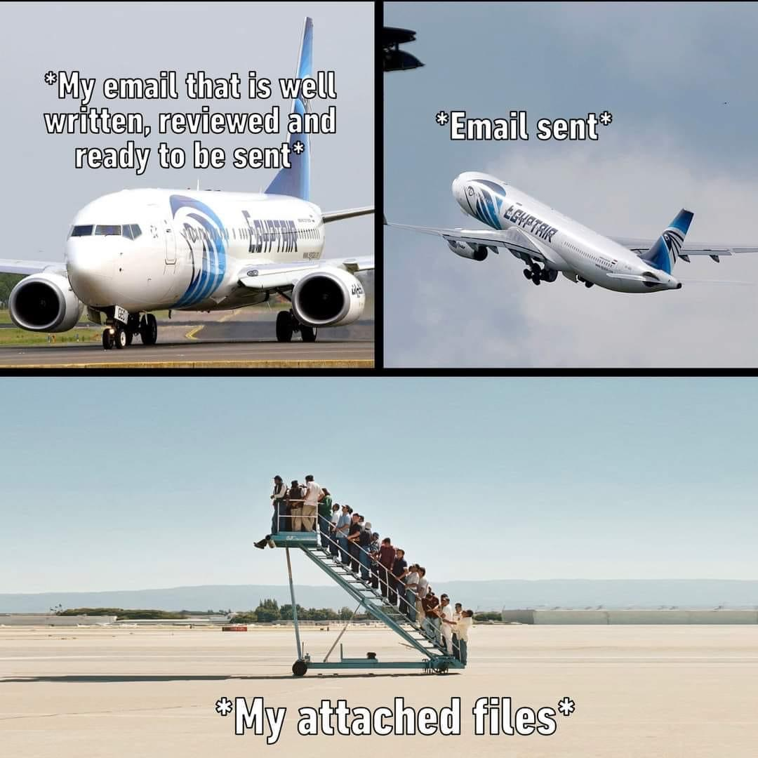 Meme of the week - my stranded email attachments