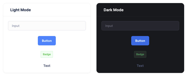 Tailwind CSS Metronic Dark Mode Example