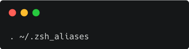 How to import the aliases file