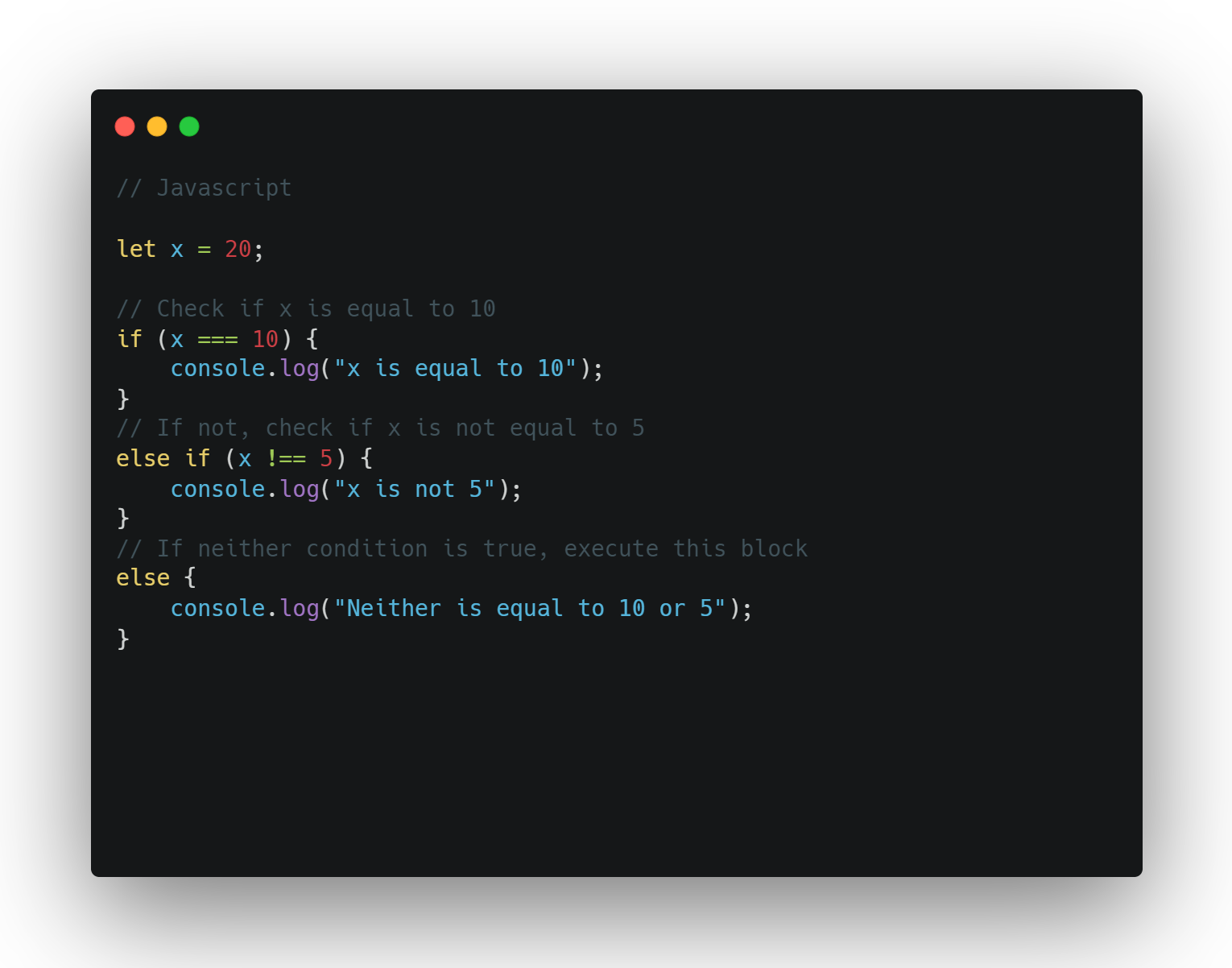 Javascript Control Flow