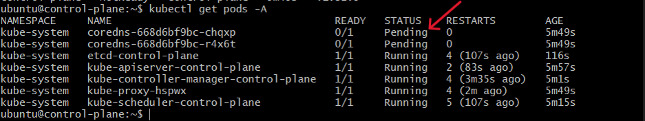 coreDNS-pending-pod