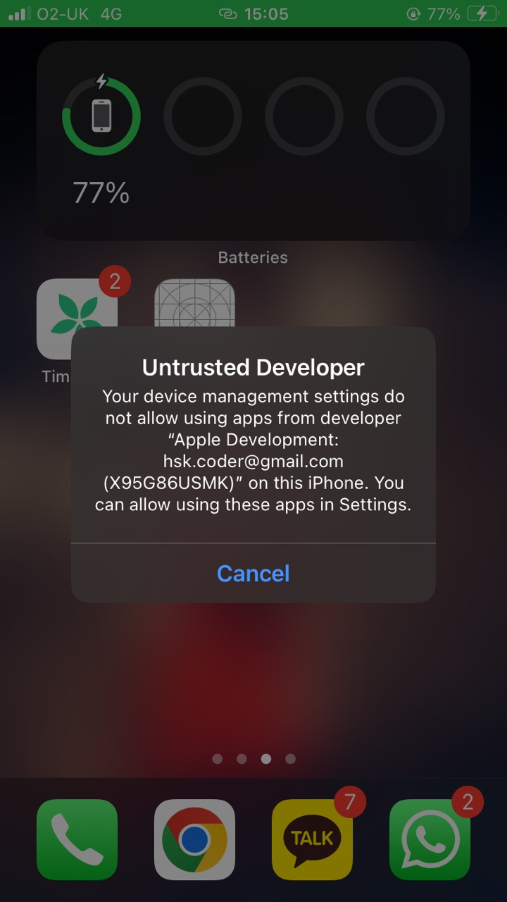 Untrusted Developer Message