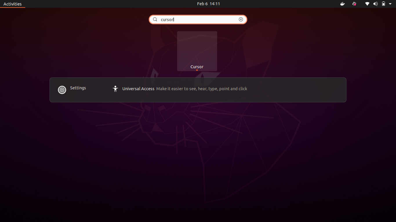 open cursor editor from application lunch