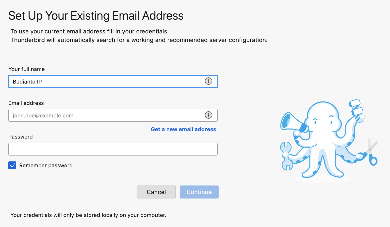 Set Up Email Address