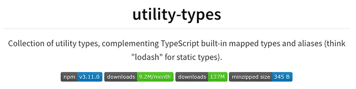 Utility types repository screenshot