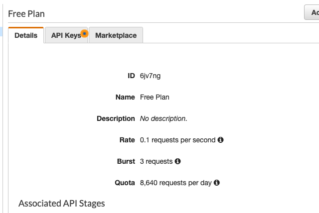 API Gateway Rate Limit