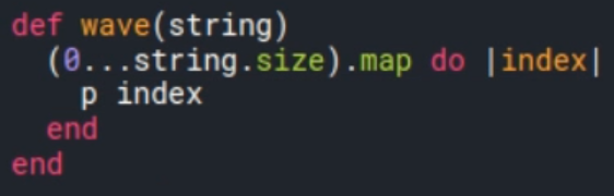 Code snippet of irb