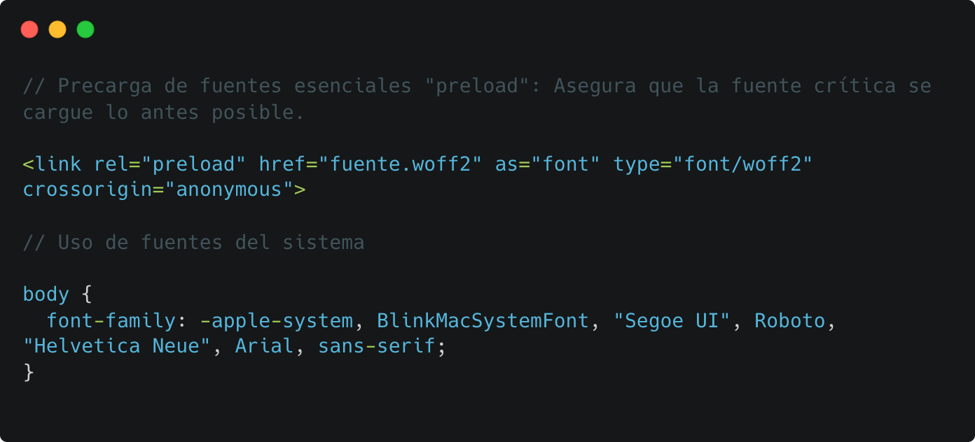 fonts optimization