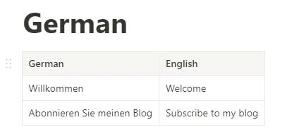 English-German translation