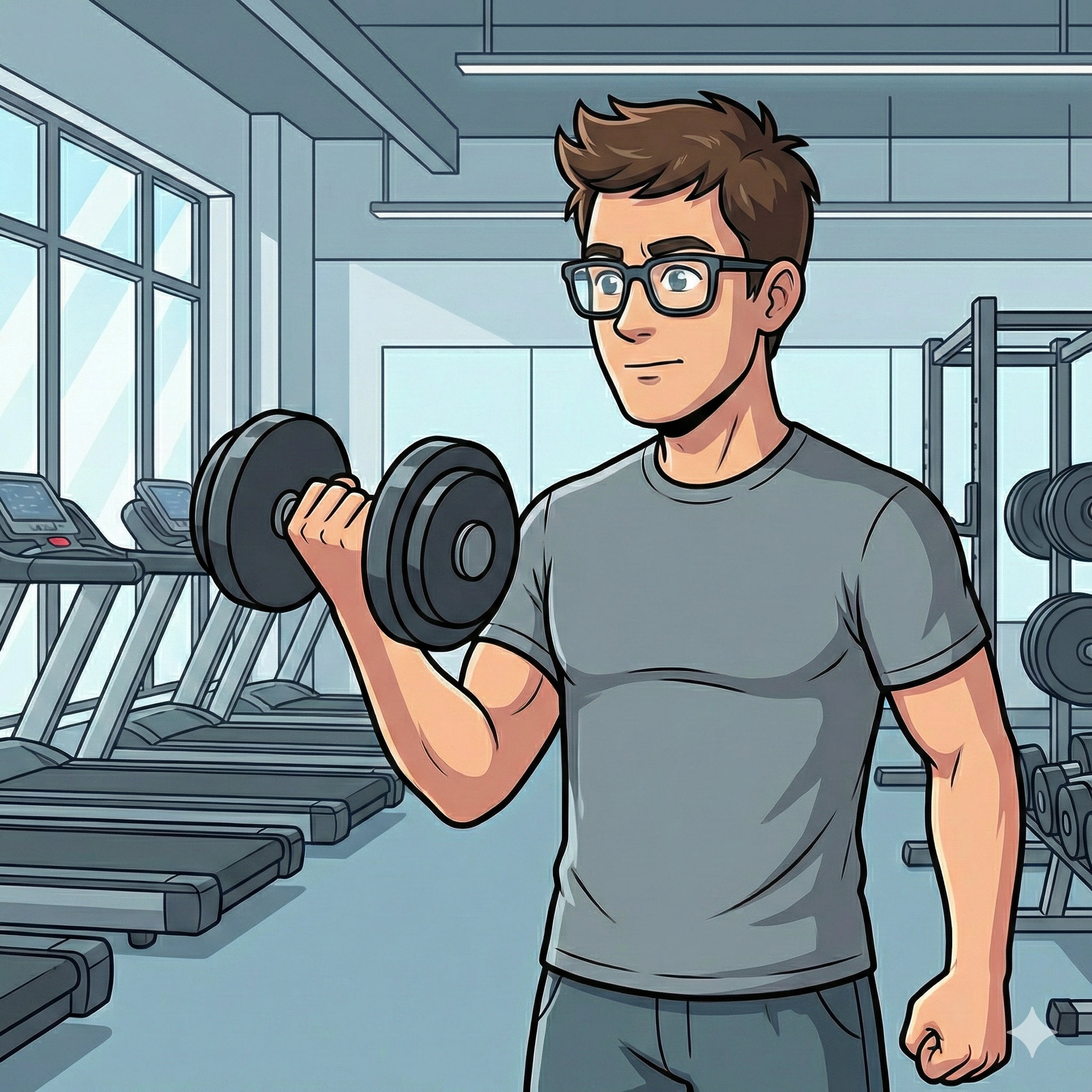 At the gym, while AI coding agent keeps working