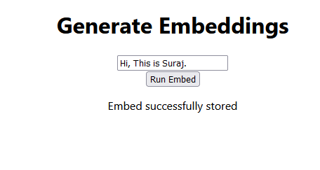 Successful embed