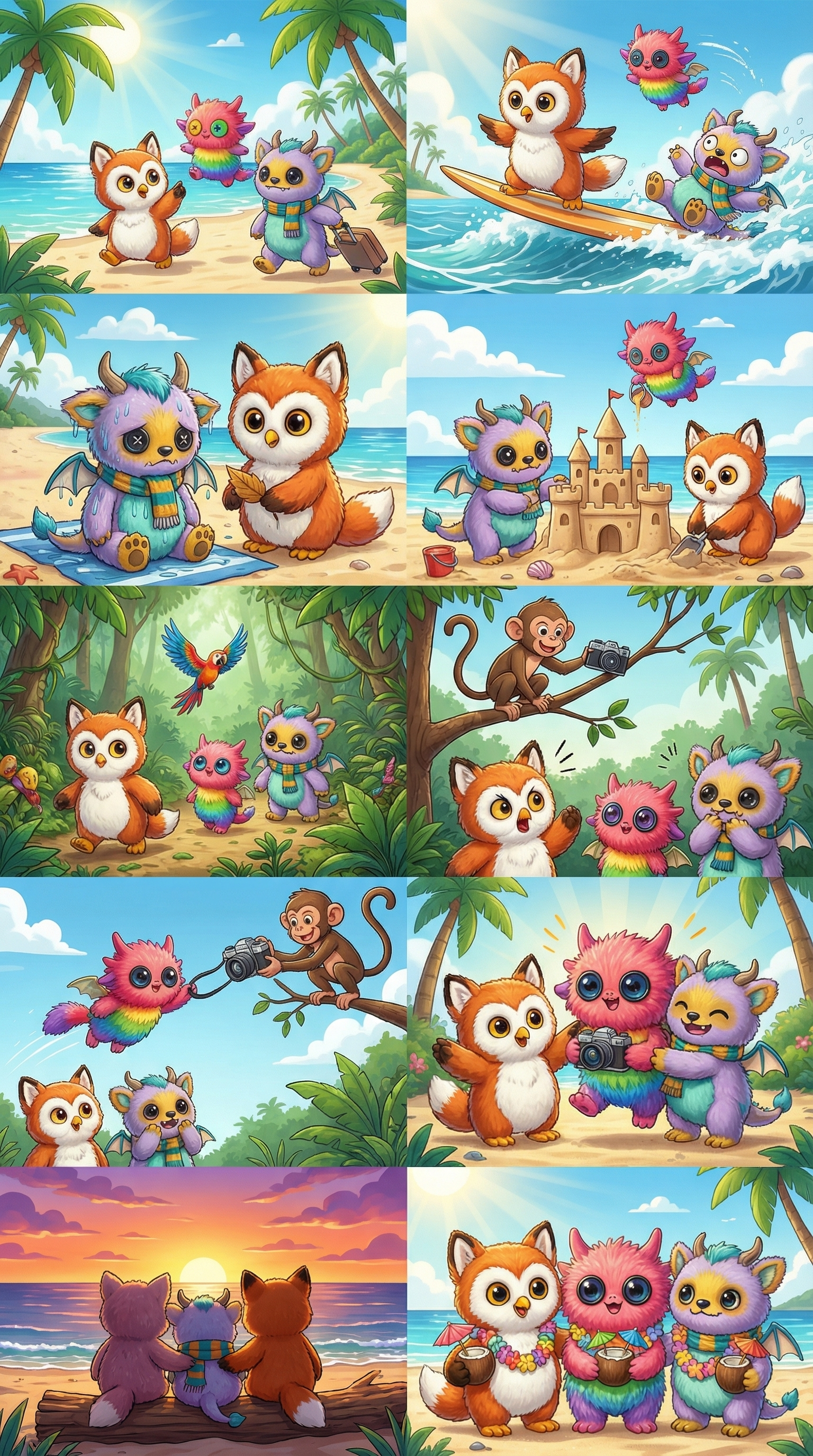 「毛茸茸的朋友們」情景