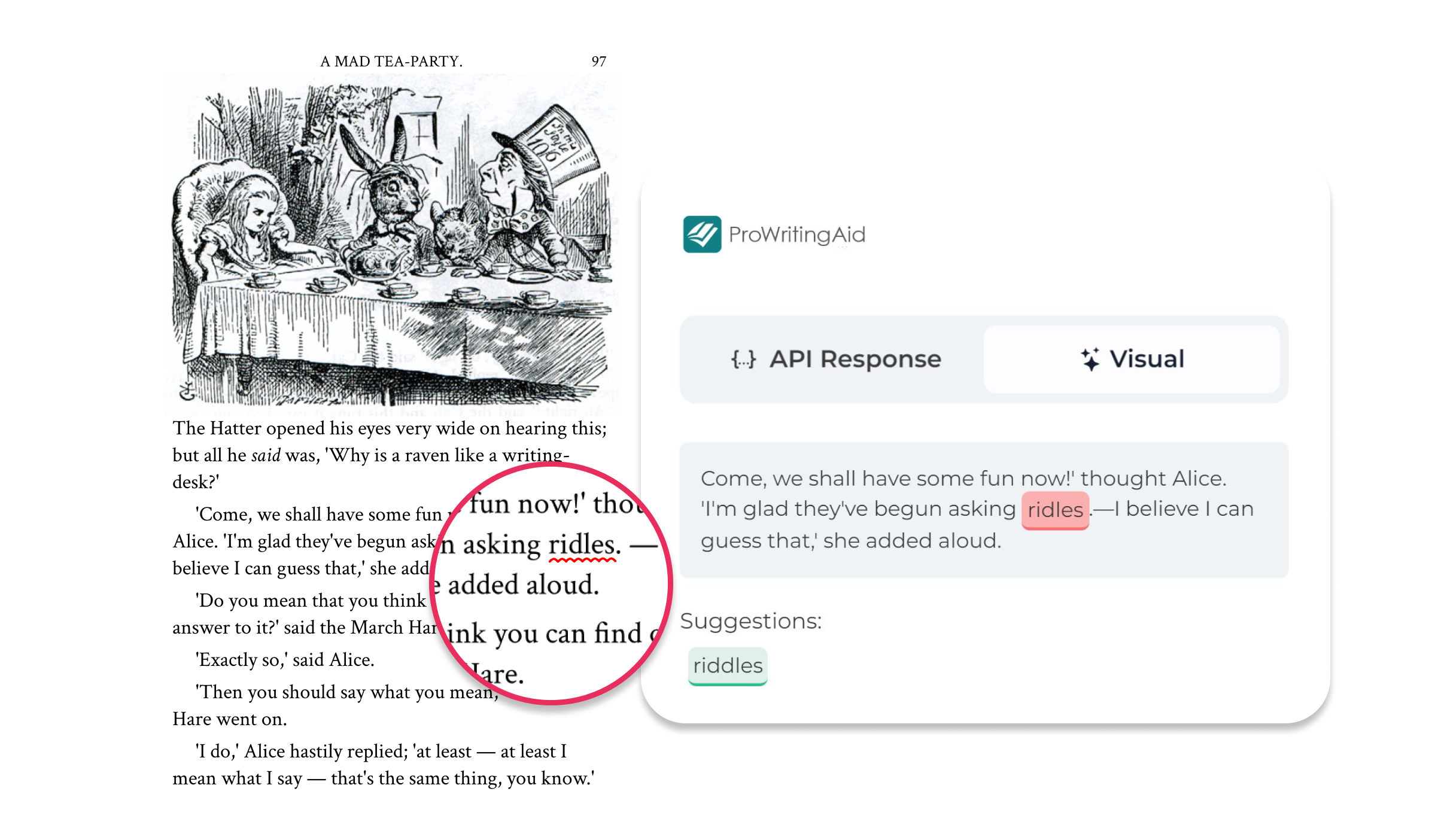 AI grammar check response on Eden AI platform