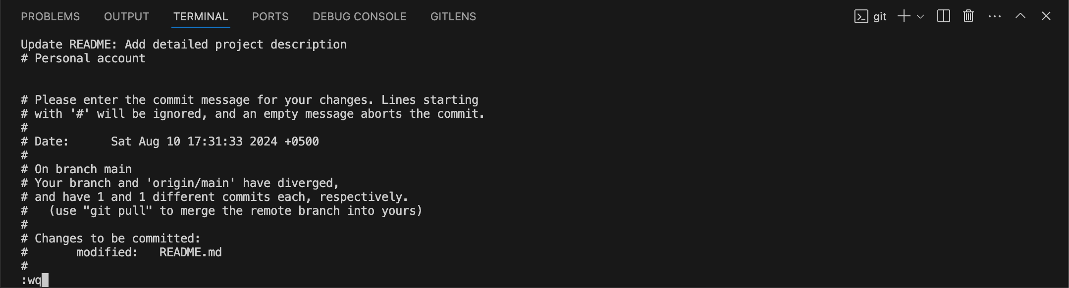 :wq in commit --amend by asadbukhari