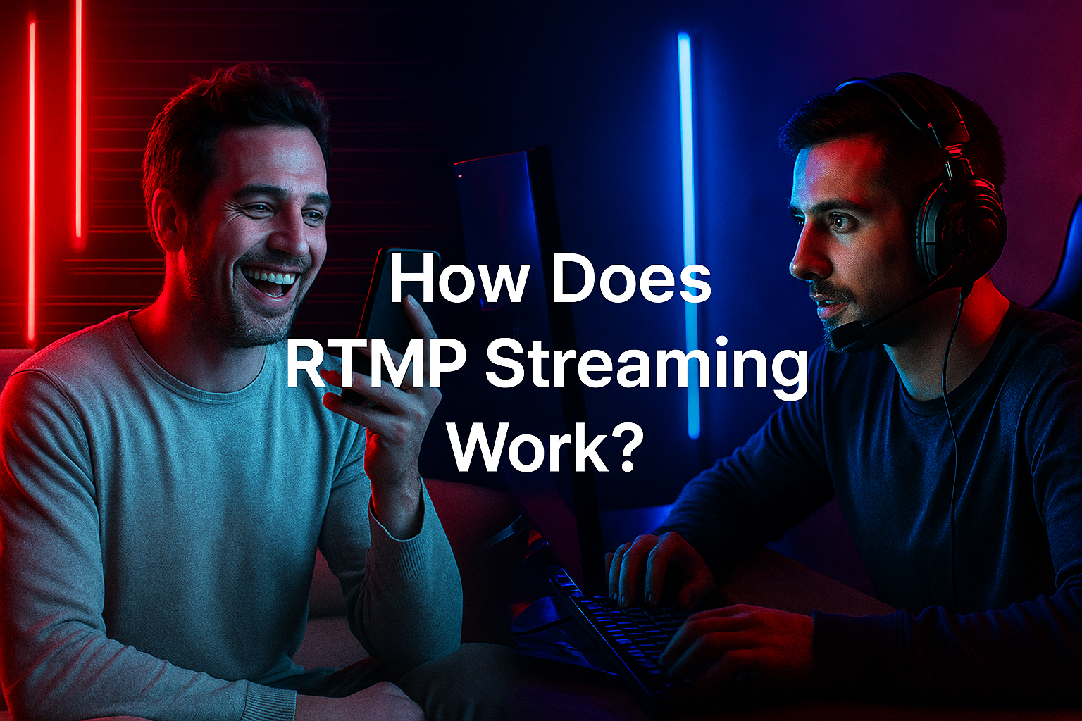 two guys stream RTMP in different ways