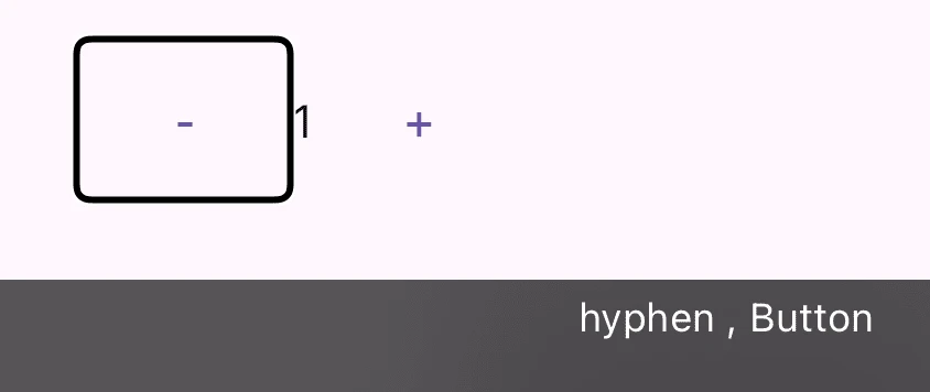 Screenshot of hyphen