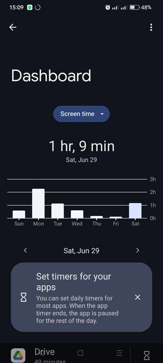 Digital Wellbeing - Screen Time