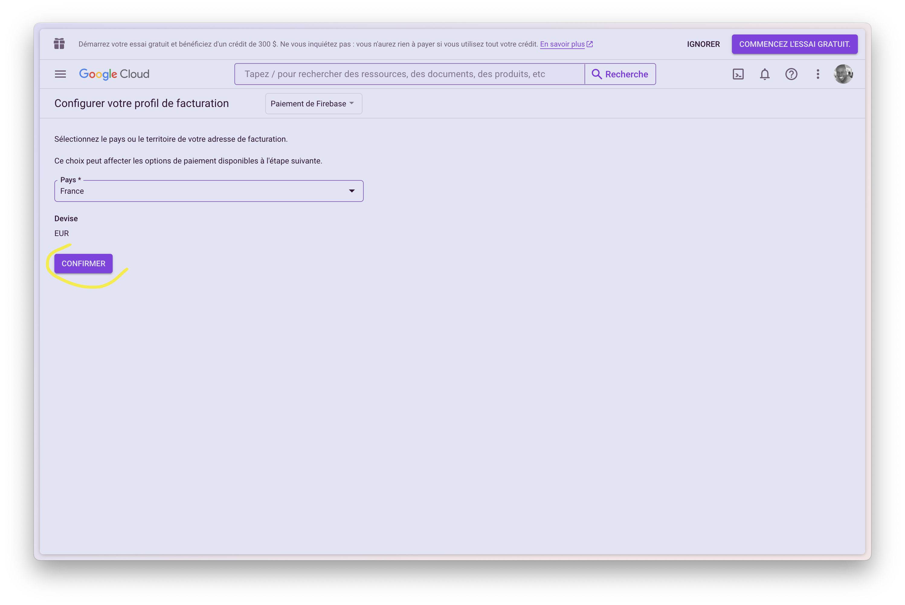 Firebase Console - App Hosting - Payment