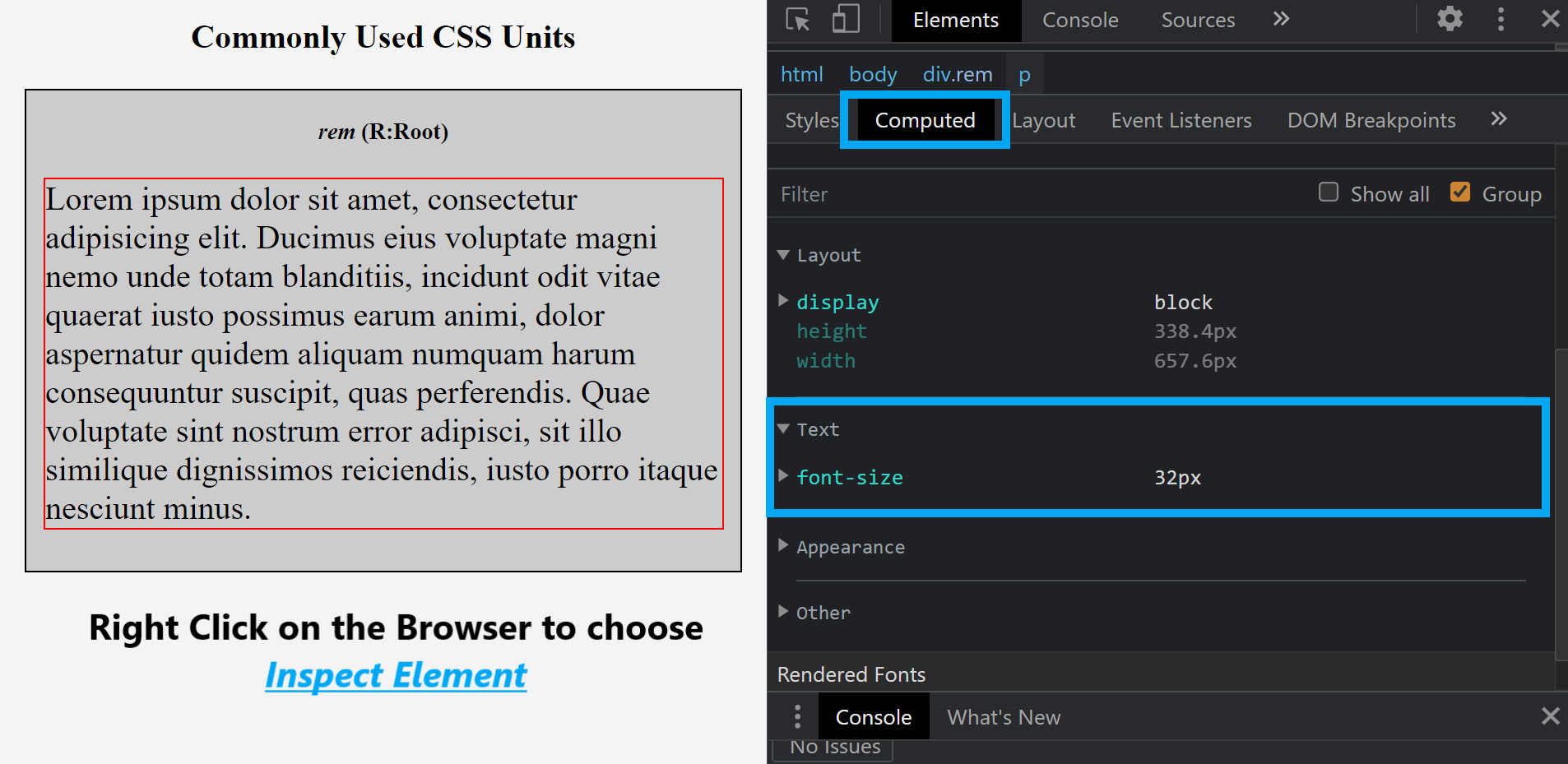 Css Responsive Font Sizes