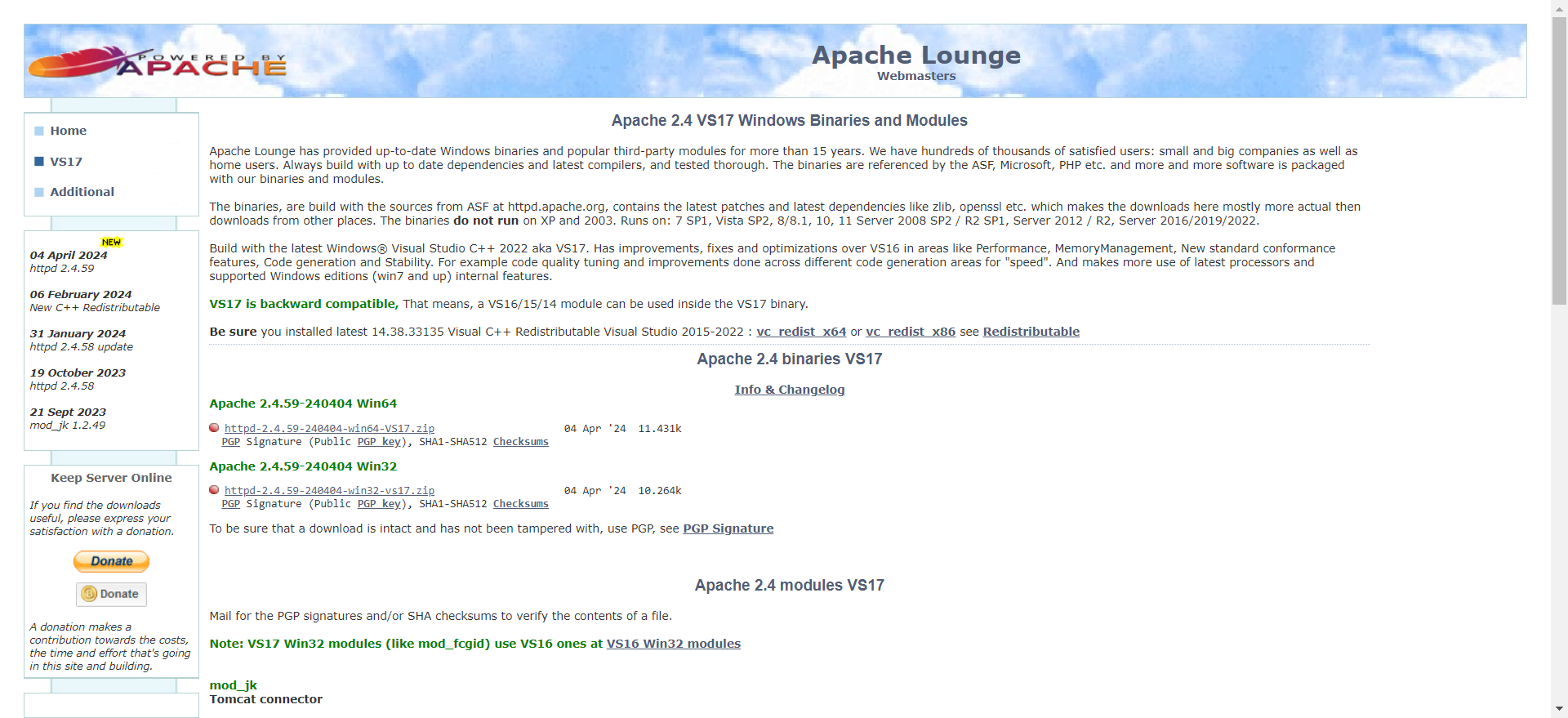 Apachelounge