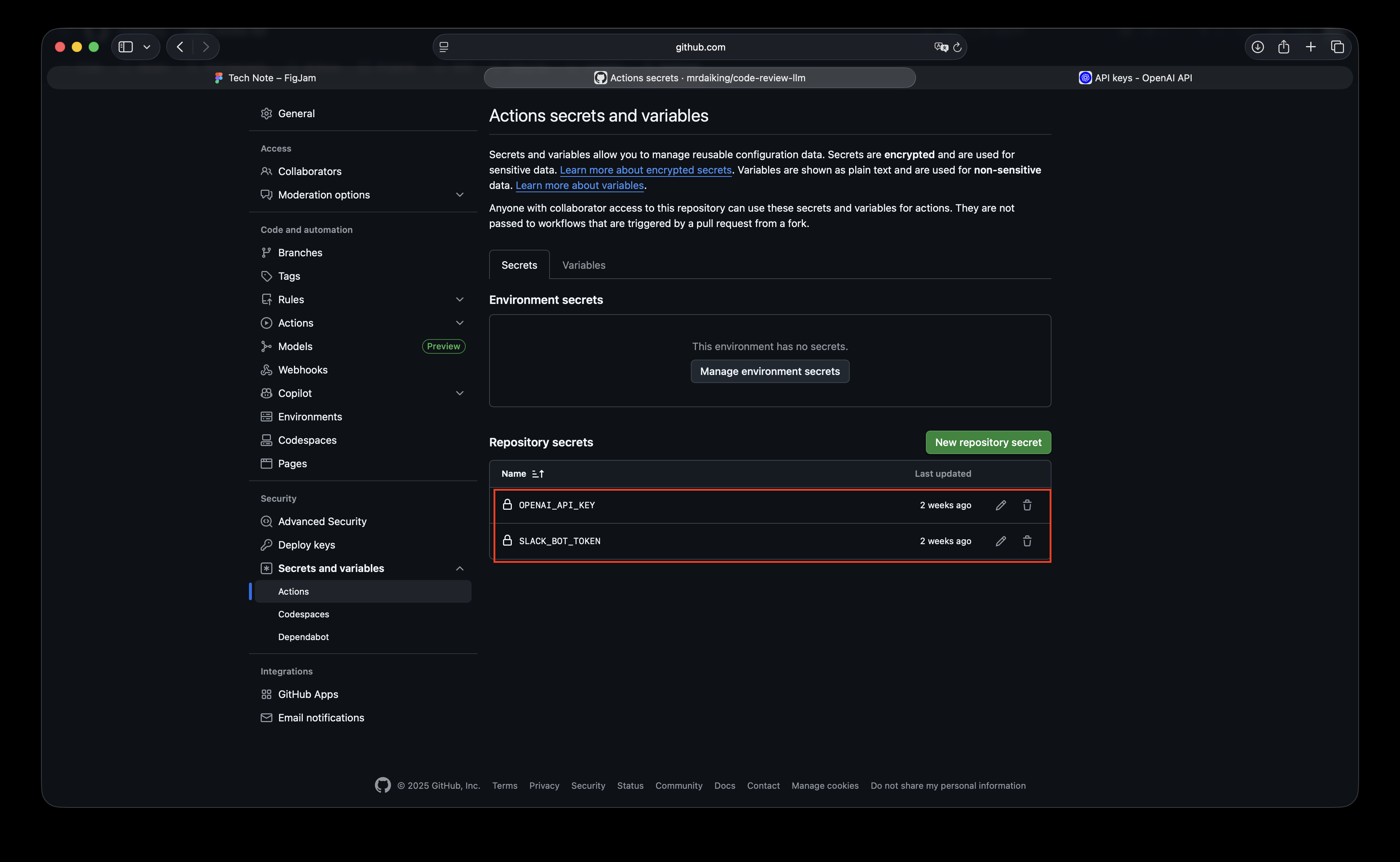 Github Action Setting