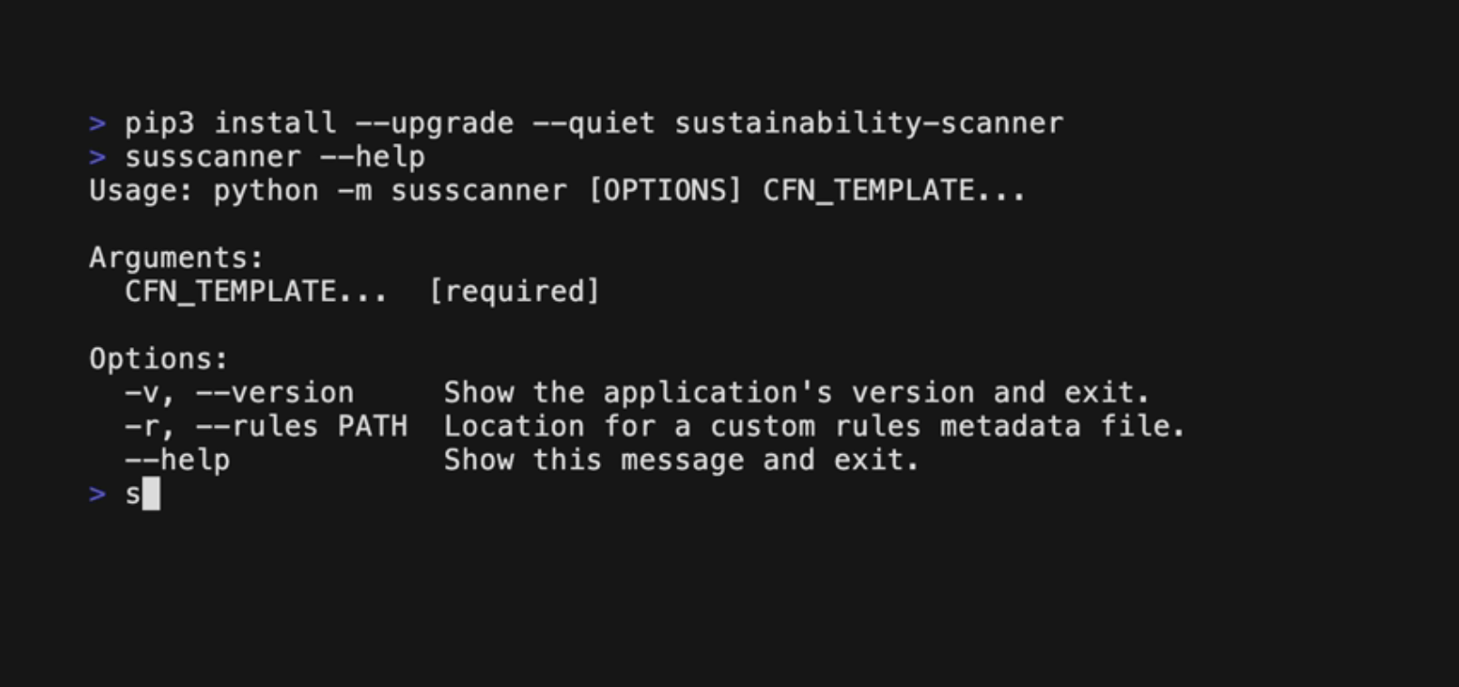 Sustainability Scanner