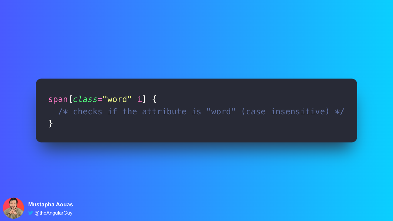 Attribute selectors not case sensitive