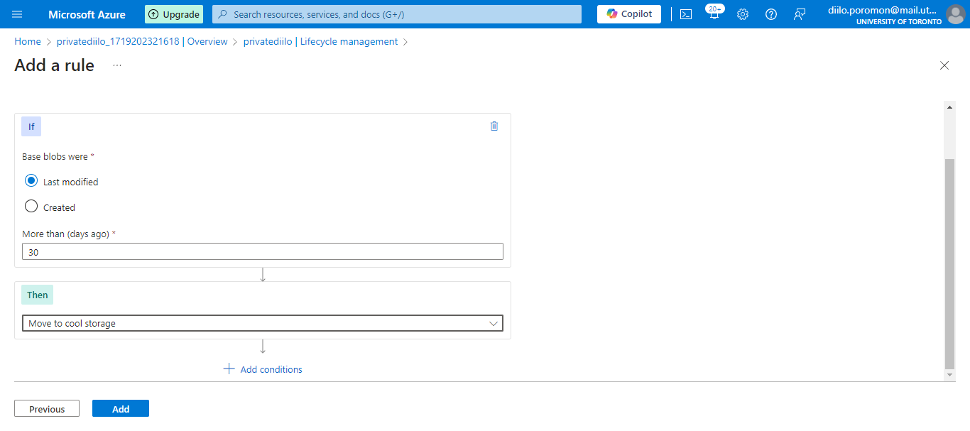 move to cool storage