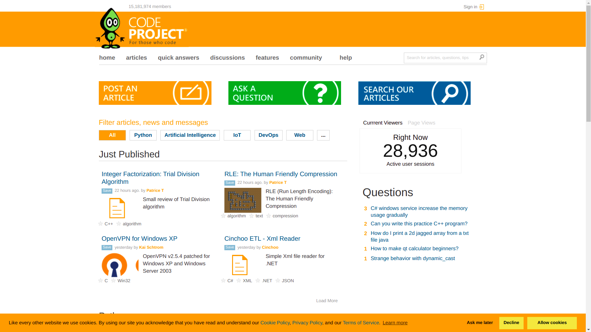 Codeproject Forum