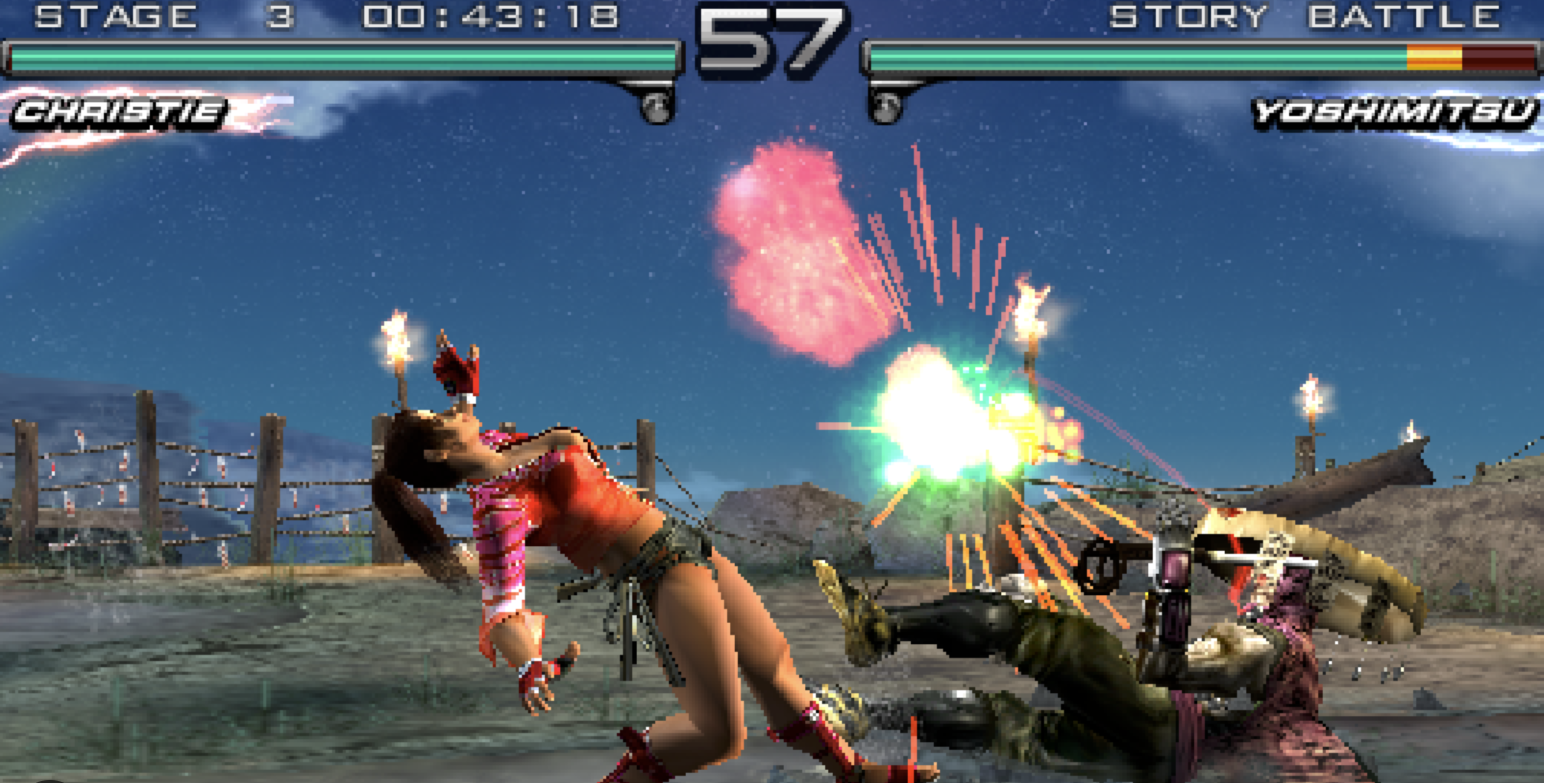 Tekken Dark Resurrection on the PSP