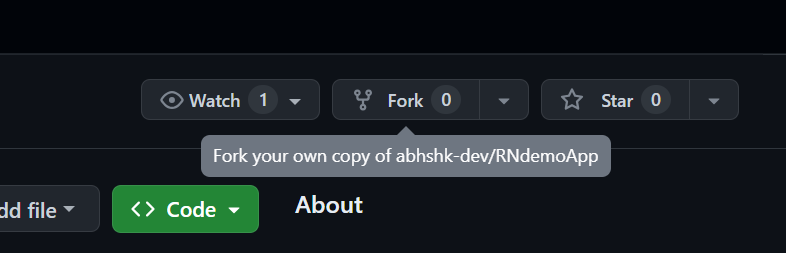 Fork git repo