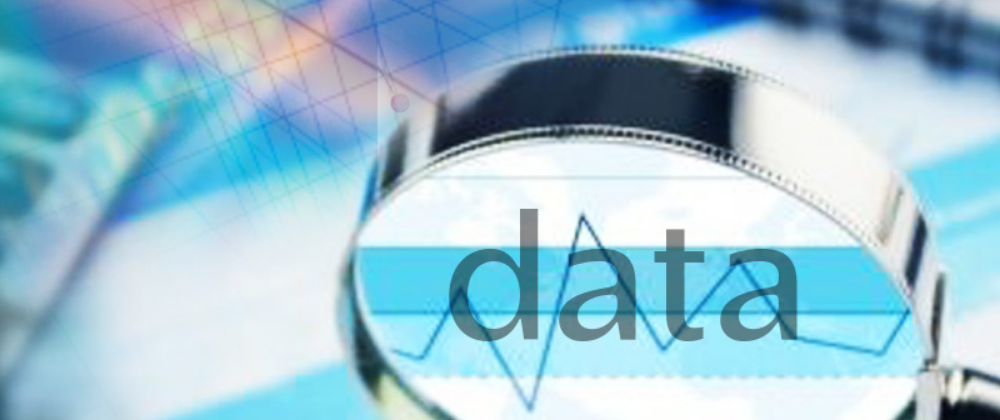 magnifying glass focus on data