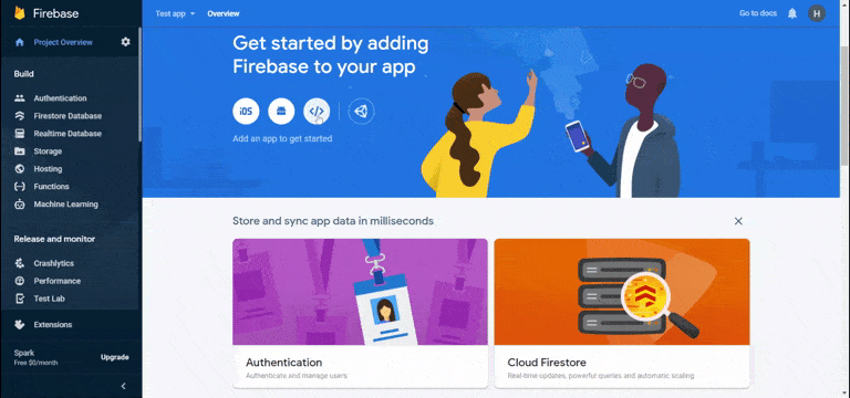 Firebase Setup GIF