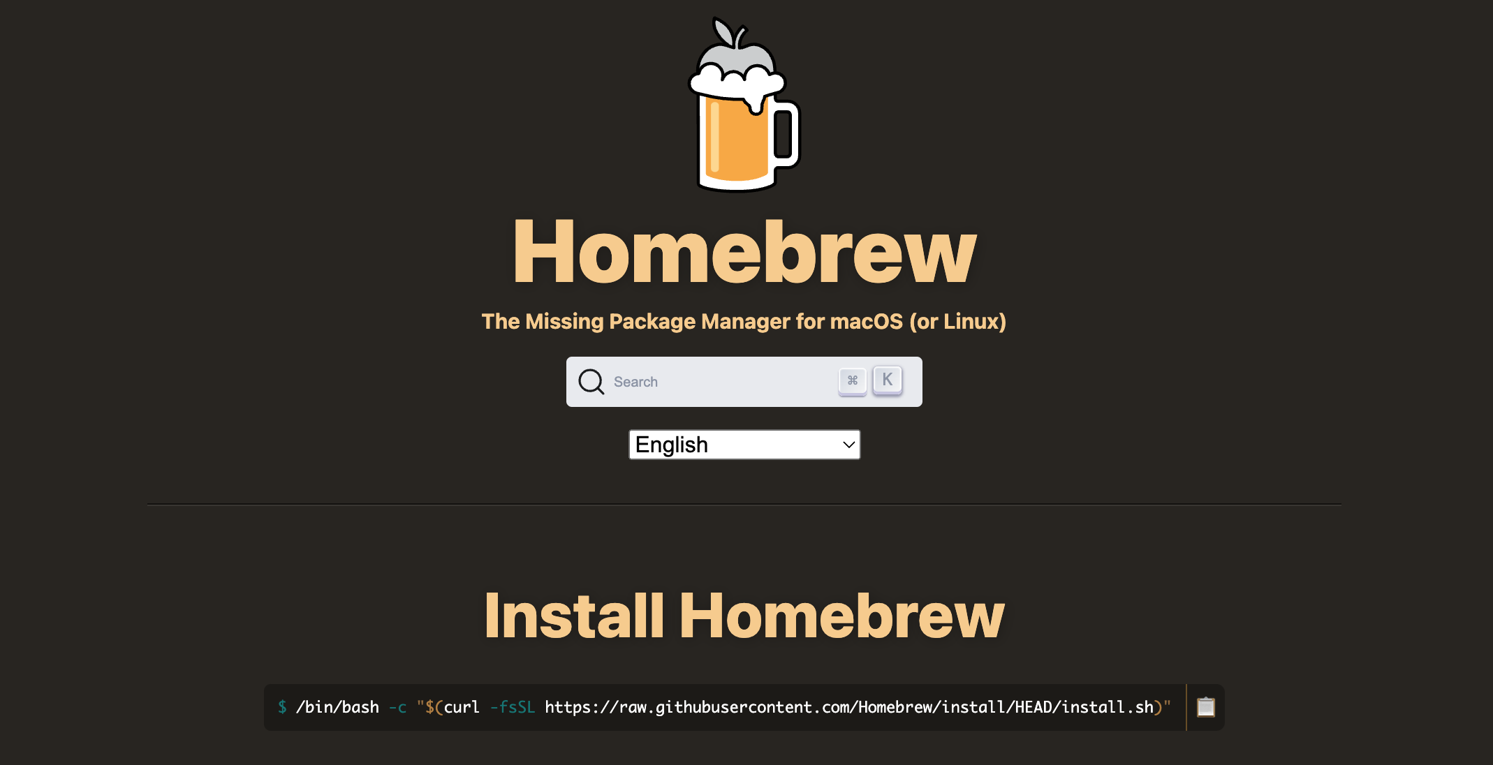 Homebrew website