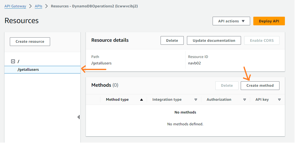 Click on getallusers