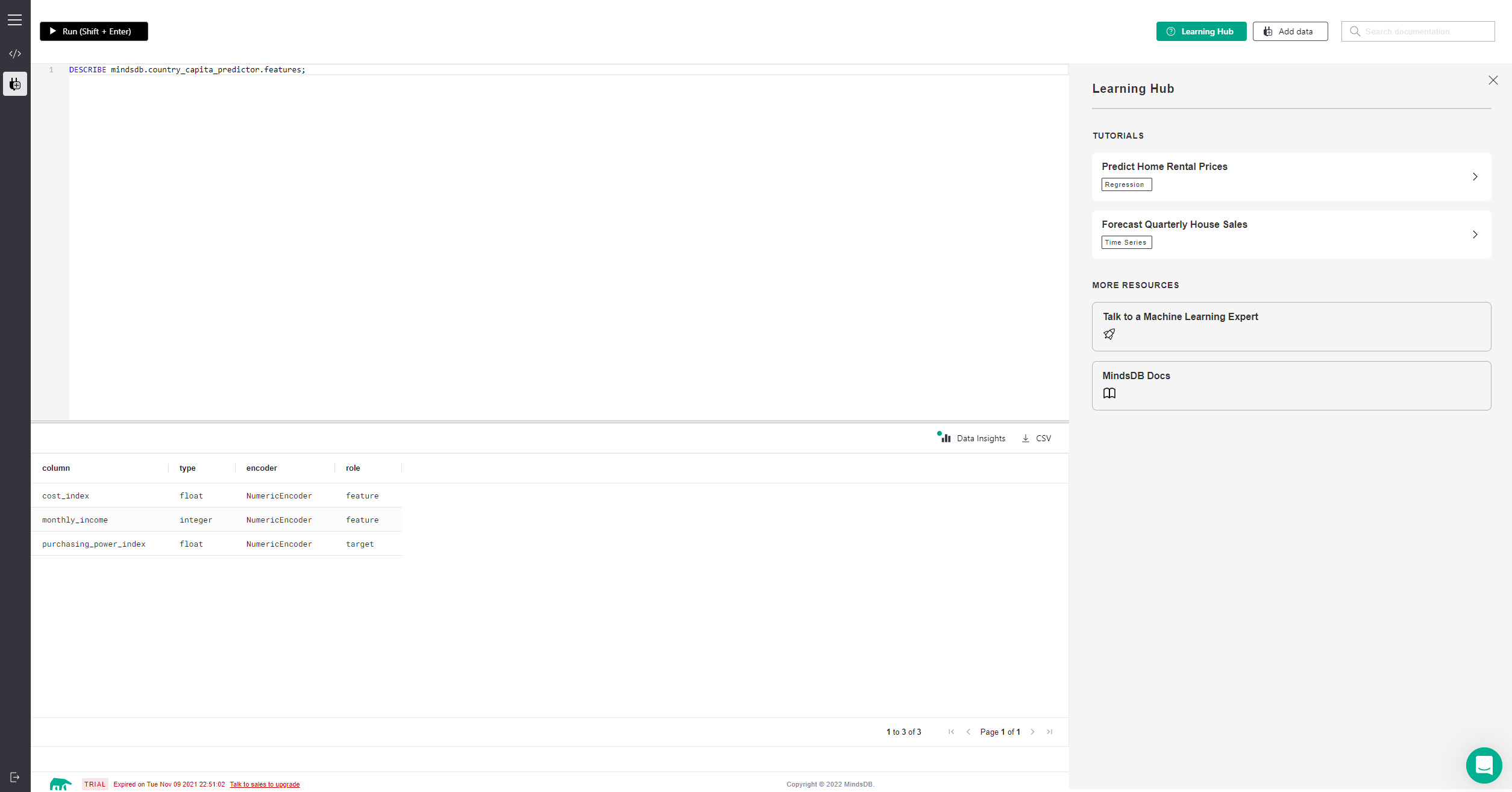 Features Description