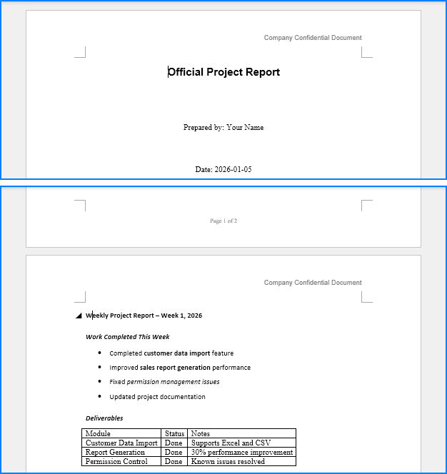 Formatting Word When Converting Markdown to Word Using Python