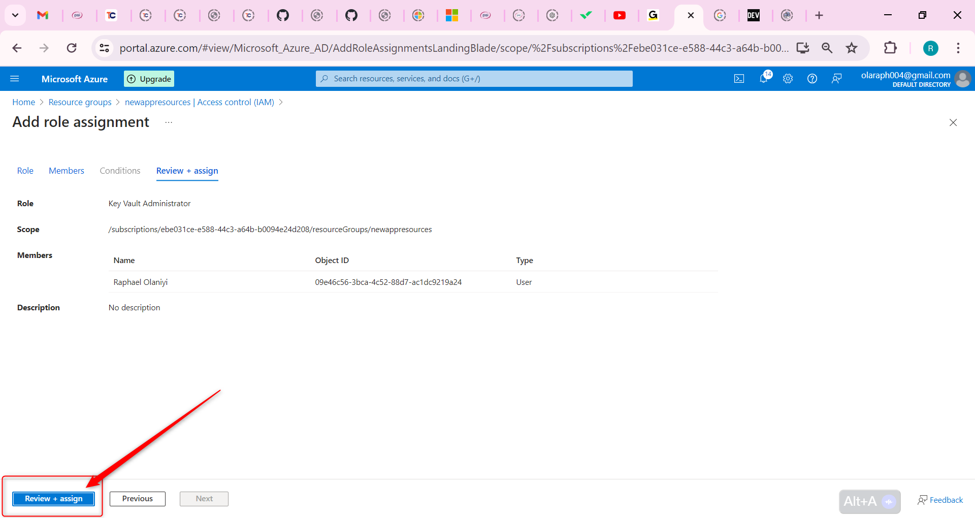 Review + assign a second time