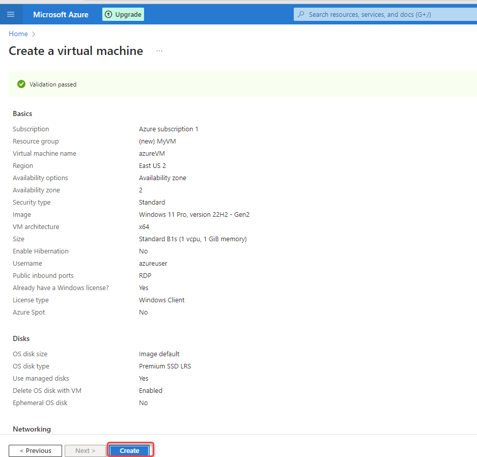 Summary of services page